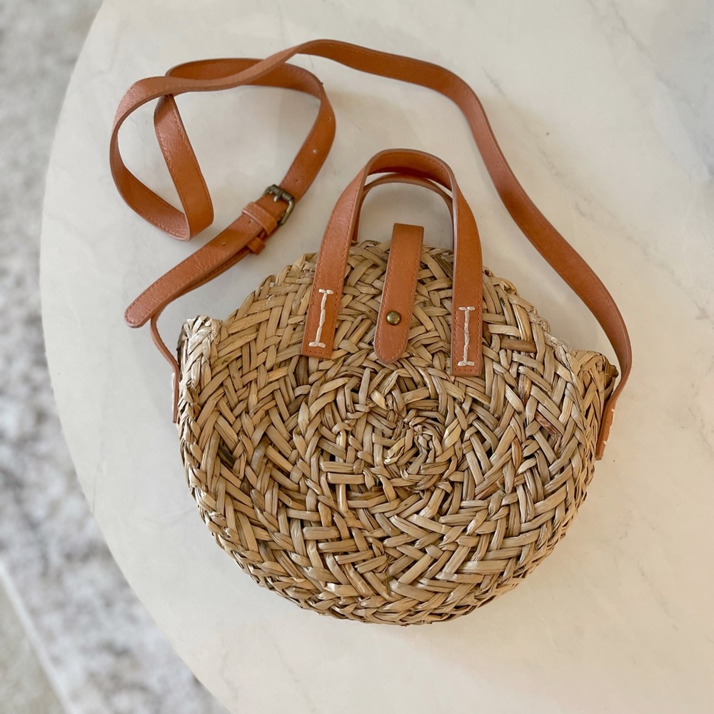 Straw bag from Target